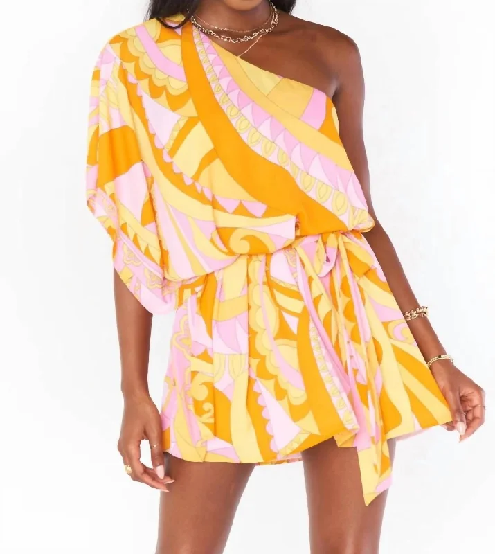 Women's Casual Clothing For Lounging Trish Dress In Caribbean Cocktail