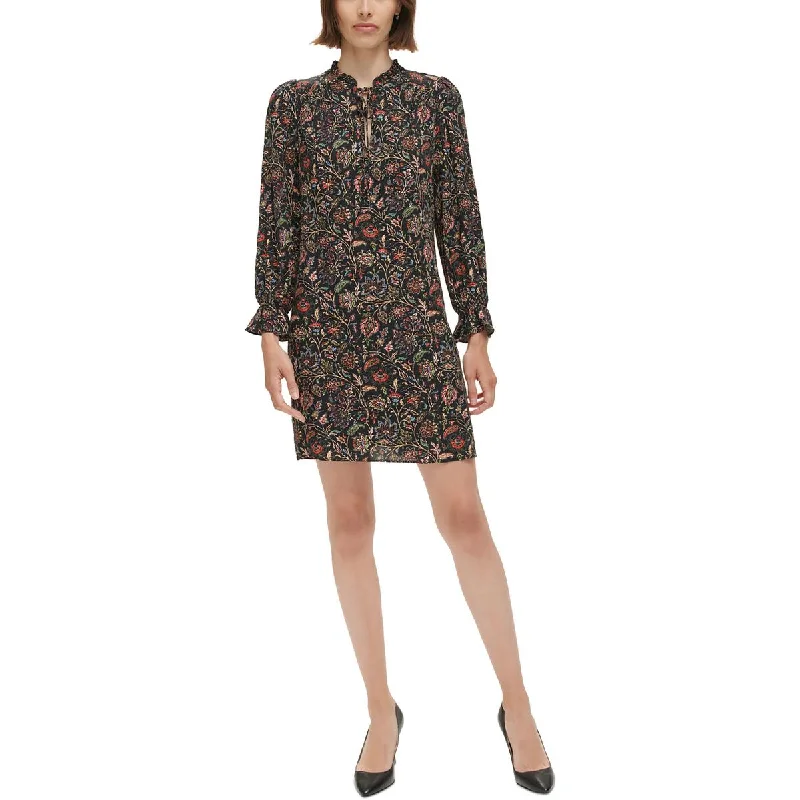 Women's Clothing Outfit Set Jessica Howard Womens Petites Floral Print Rayon Shift Dress