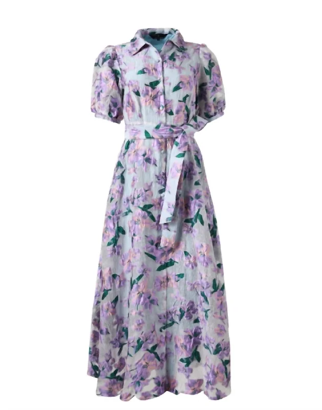 Women's Evening Clothing Charlotte Dress Organza Bloom In Silver
