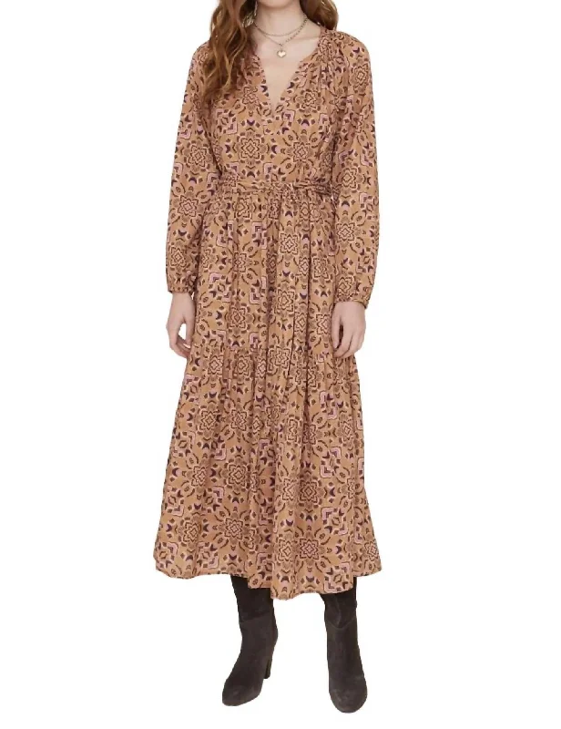 Big Sale Event Ambrose Dress In Golden Flora