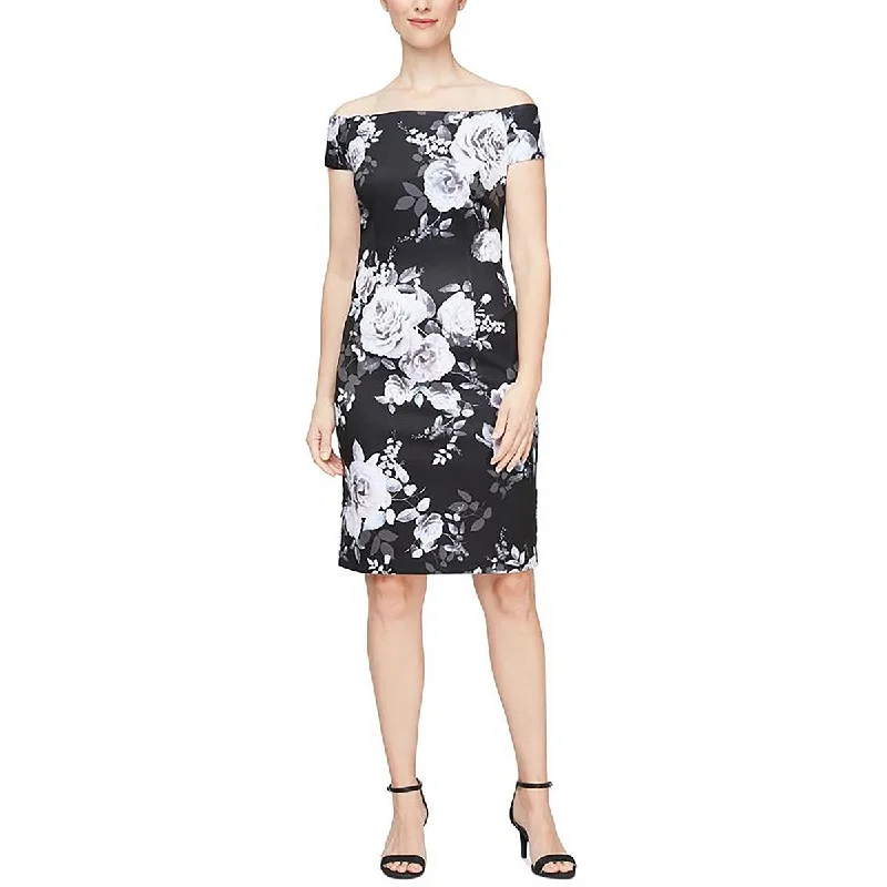 Women's Clothing For Work SLNY Womens Plus Floral Sheath Dress