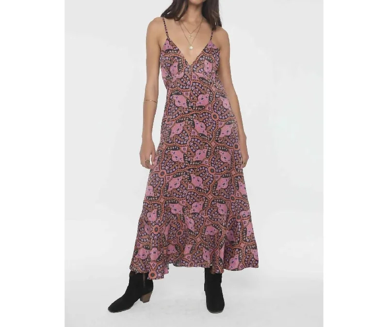 Chic Urban Fashion Look Cassia Slip Dress In Pink