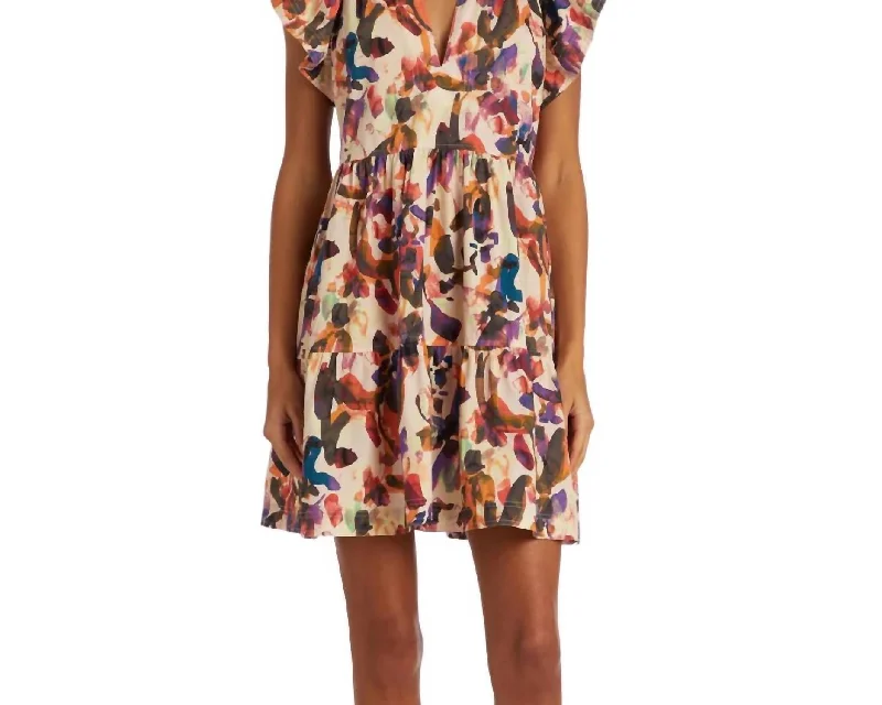 Dive Into Trendy Styles Kara Dress In Petaline