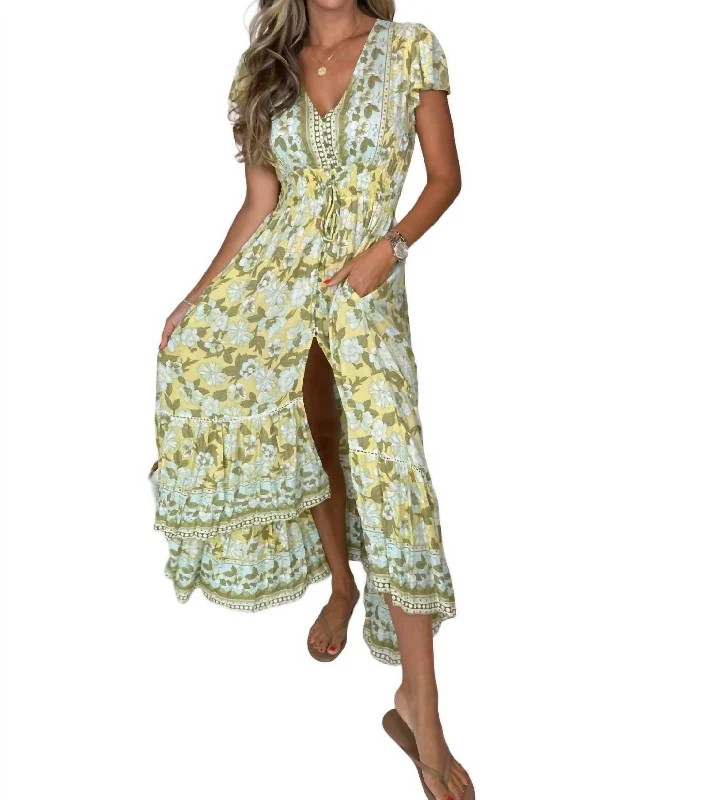 Sale Event, Prices Rock Evelyn Dress In Yellow