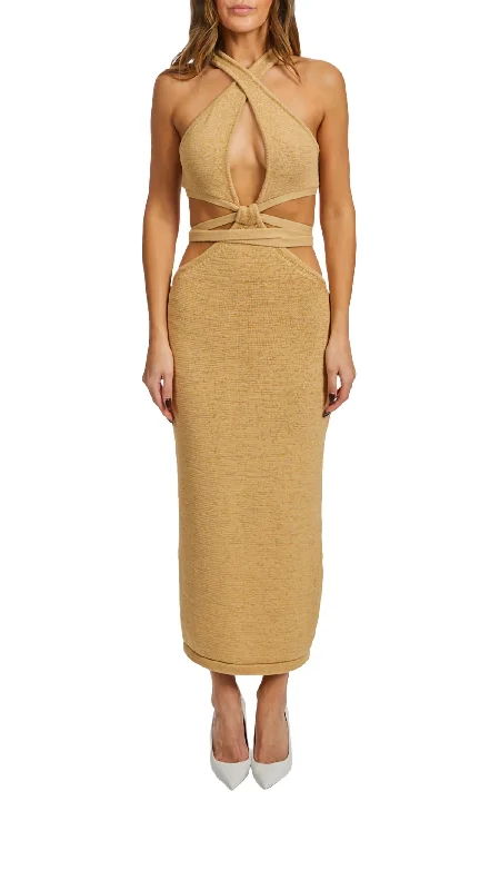 Attire Sale Aziza Dress In Sand