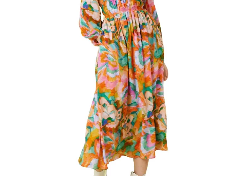 Plus-Size Women's Clothing Lauren Dress In Splash Print