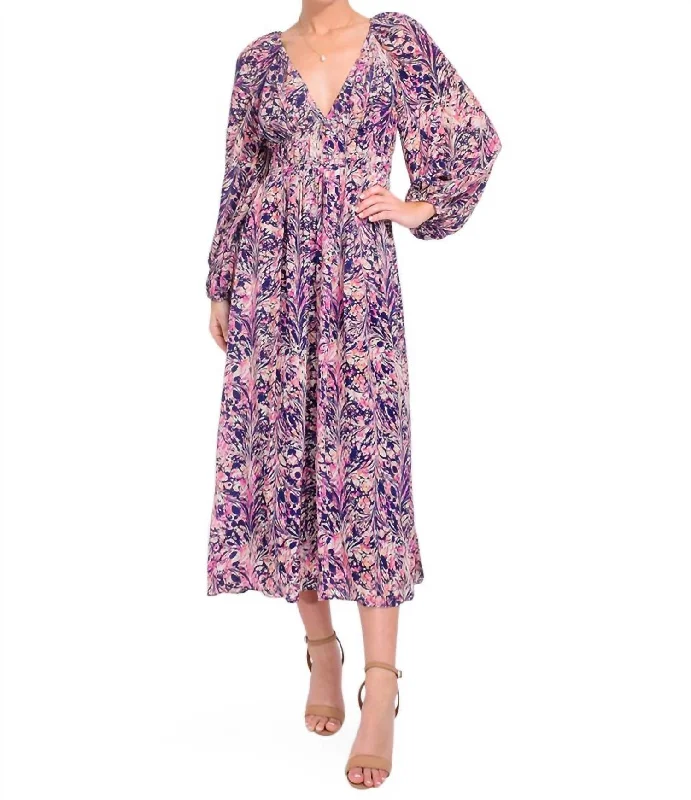 Plus Size Women Wear Lauren Dress In Marble Splatter