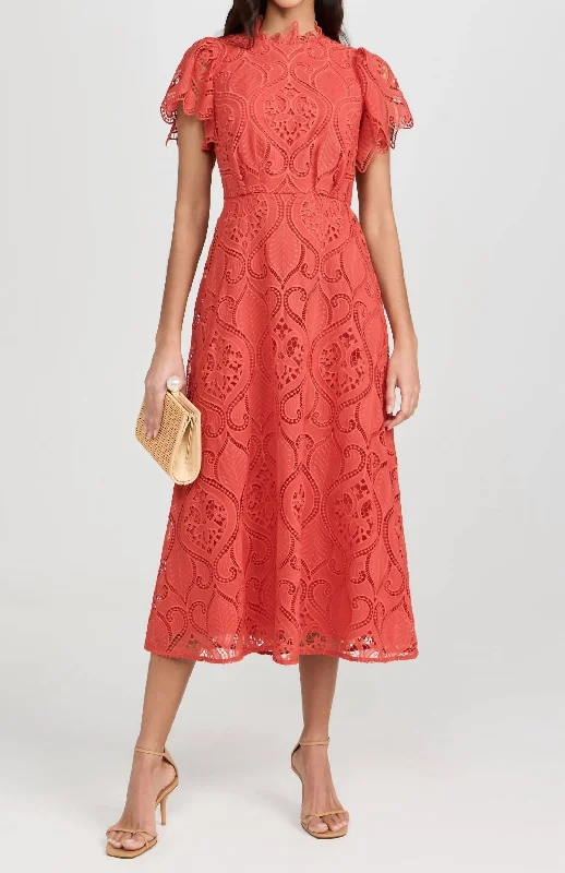 Stylish Savings Norma Dress In Poppy