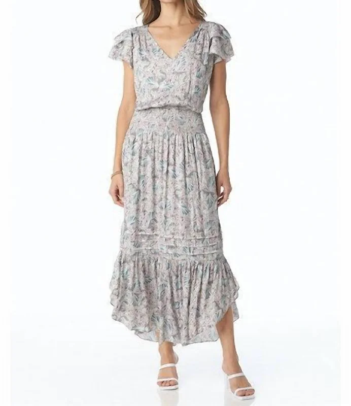Women's Clothing Apparel Josa Dress In Pebble Butterfly