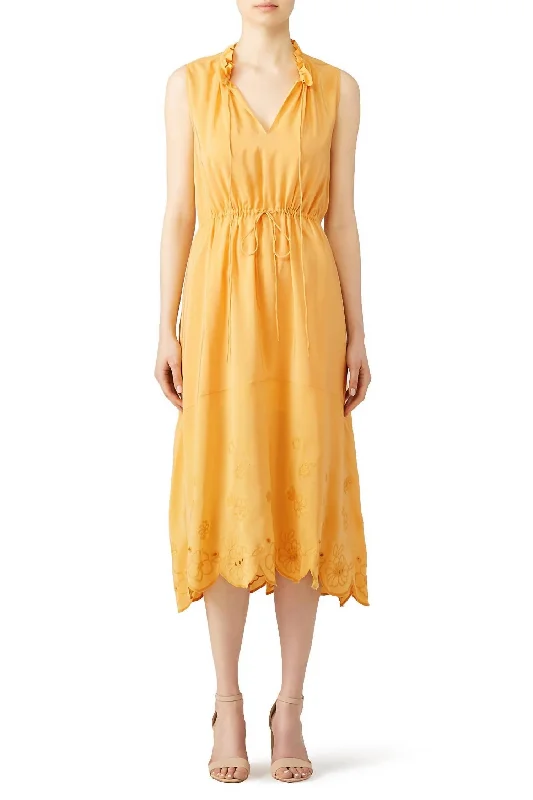 Online Clothing Stores Ochre Dress In Yellow