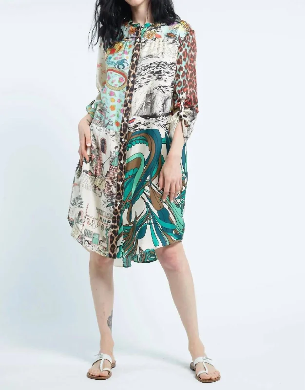 Women's Elegant Apparel Pure Viscose Dress In Nutmeg