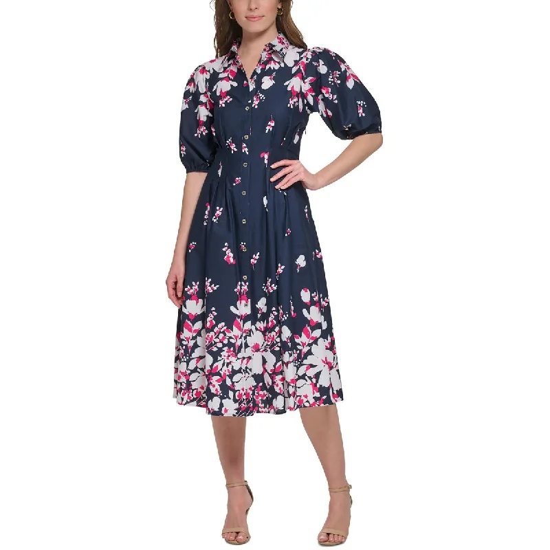 Women's Comfortable Lounge Outfit Tommy Hilfiger Womens Cotton Floral Print Shirtdress Women's Comfortable Lounge Outfit Tommy Hilfiger Womens Cotton Floral Print Shirtdress