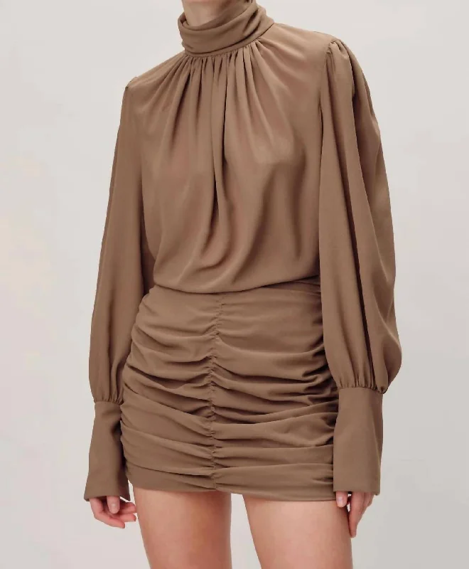 Best Online Clothing Boutiques Yebba Dress In Toffee