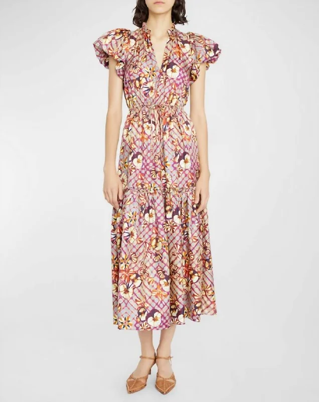 Style Beyond Borders Scarlett Dress In Pansy