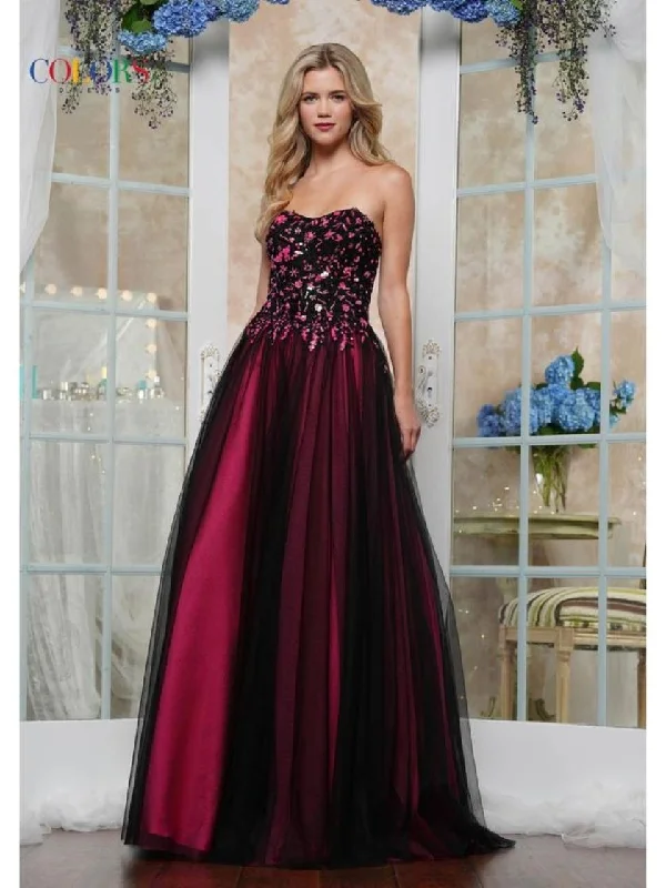 Comfortable Casual Wear Colors 3495 Beaded Ball Gown Long Formal Prom Dress