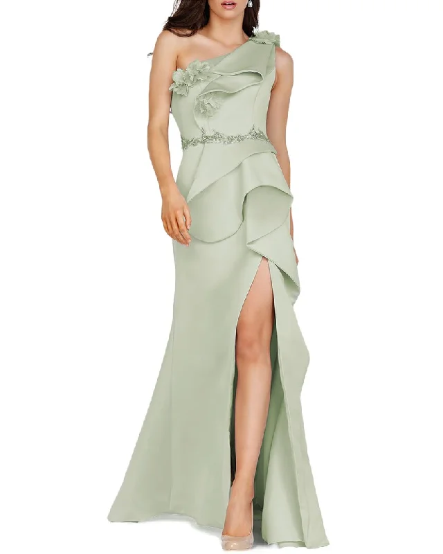 Winter Warm - Up Sale Terani One Shoulder 3D Dress