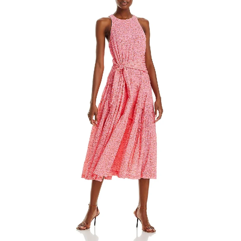 Effortless Chic for Women Cinq a Sept Womens Ruffled Floral Midi Dress