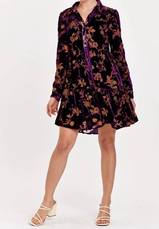 Style Breakthroughs Katie Button Front Imperial Dress In Black