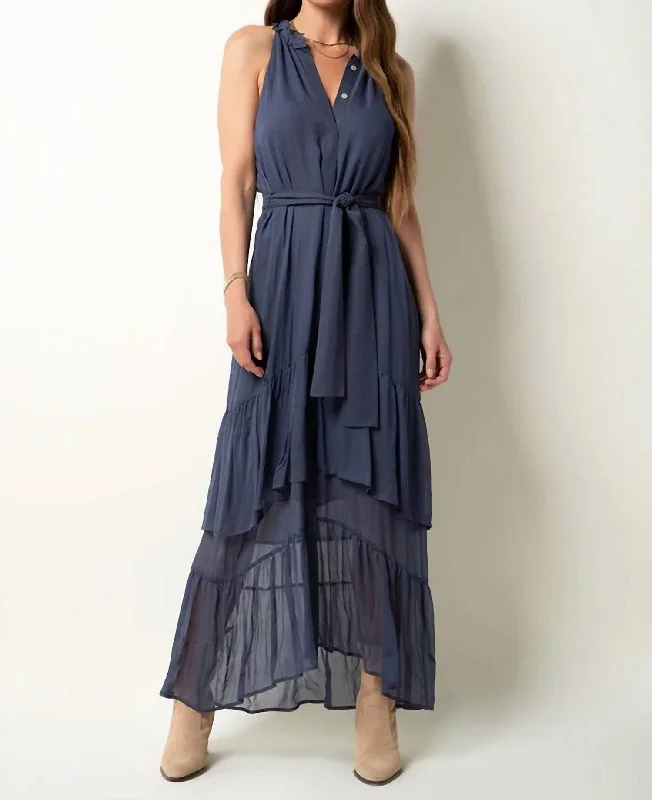 Style Upgrade Arissa Dress In Nightshadow Blue
