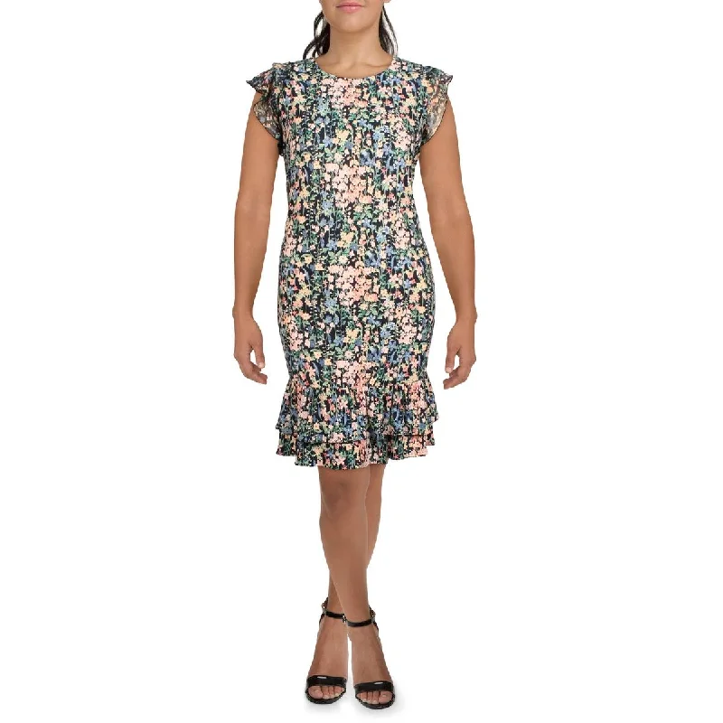 Easygoing Women's Style Tommy Hilfiger Womens Plus Floral Knee Midi Dress