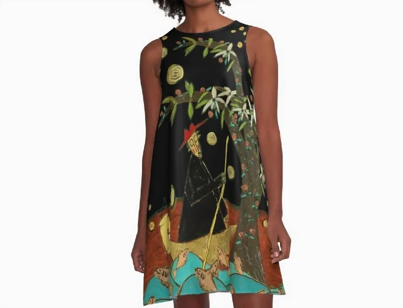 Mega Sale Swamp Dress In Black/emerald