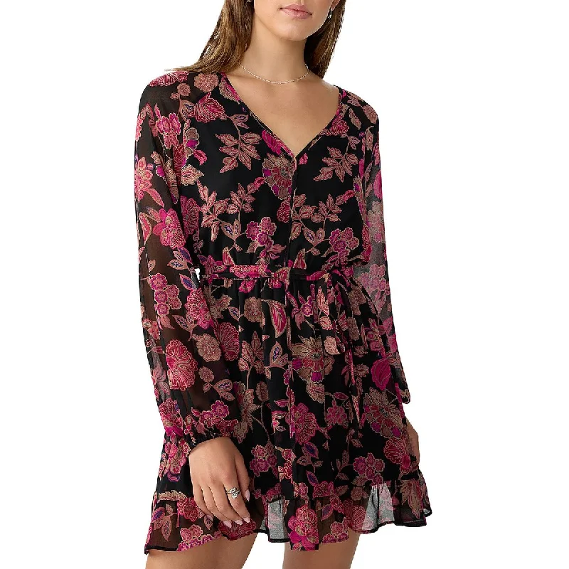 Casual Style for Busy Women Sanctuary Womens Floral Print Short Mini Dress