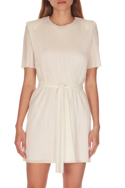 Fashion Forward Roxbury Dress In White