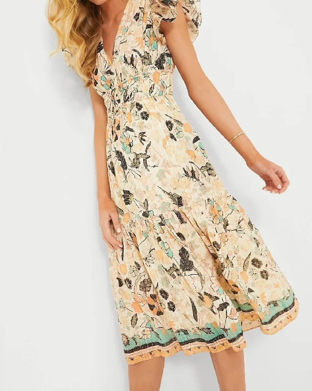 Women's Casual Wear Clothes Angelica Dress In Pearl Flora