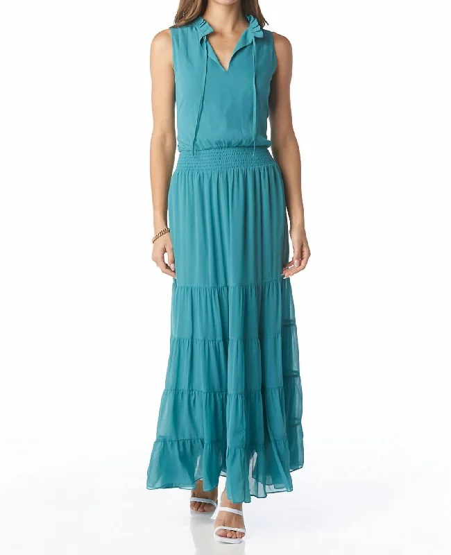 Limited Time Deal Julie Dress In Teal