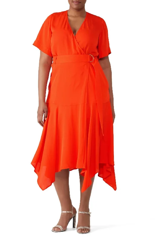 Stylish Savings Claire Dress In Orange