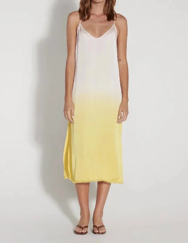 Trendy Pulse Slip Dress In Pale Rose