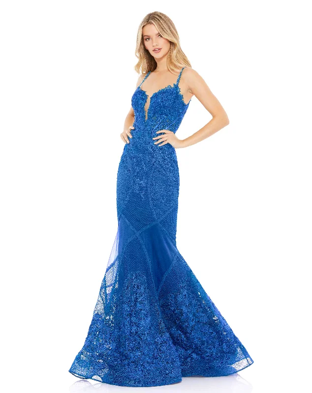 Shop Ladies Clothes Mac Duggal 79082R Mermaid Long Formal Prom Gown