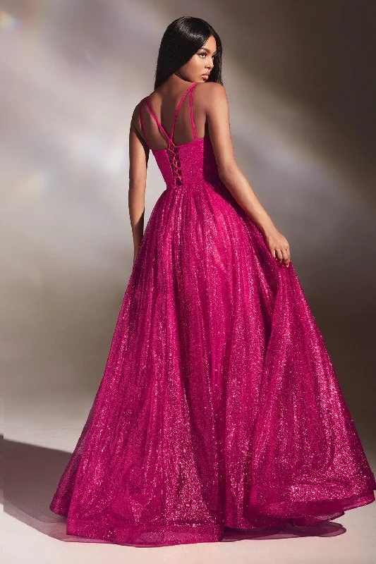 Stylish Dresses for Women Cinderella Divine 996 Long Layered Glittered Ball Gown Fuchsia Stylish Dresses for Women Cinderella Divine 996 Long Layered Glittered Ball Gown Fuchsia