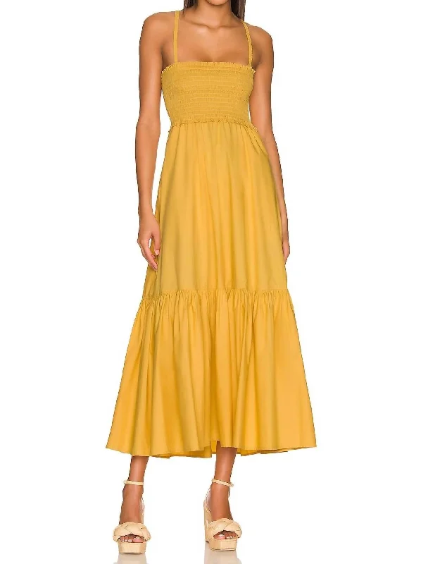 Chic Sophistication Austyn Dress In Maize