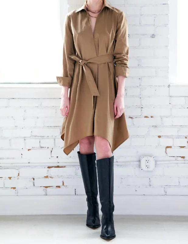 Relaxed Fashion Harrison Float Dress In Olive