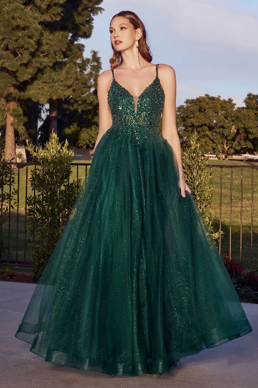 Women's Vacation Outfit Cinderella Divine CD0154 Long Formal Ball Gown Prom Dress Emerald Women's Vacation Outfit Cinderella Divine CD0154 Long Formal Ball Gown Prom Dress Emerald