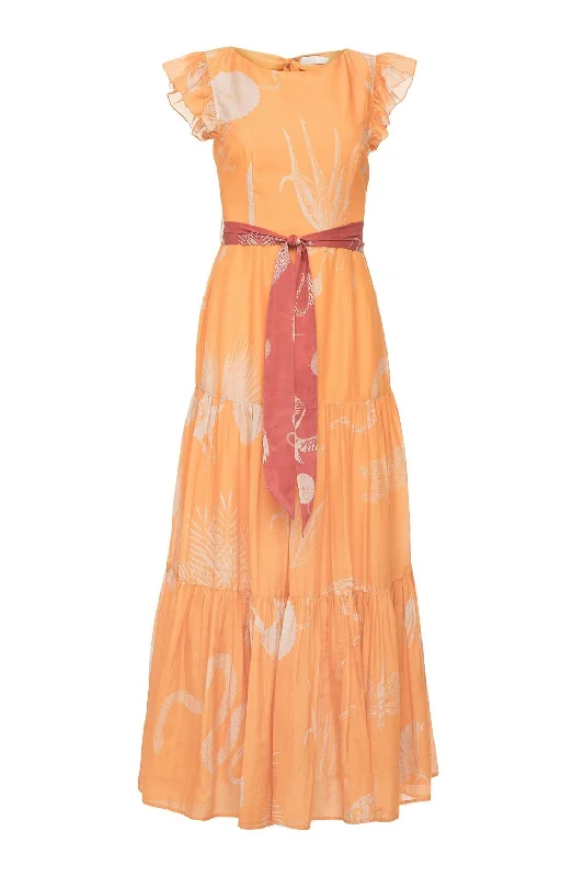Affordable Fashion Clothing For Women Mila Maci Dress In Desert Animals Gold