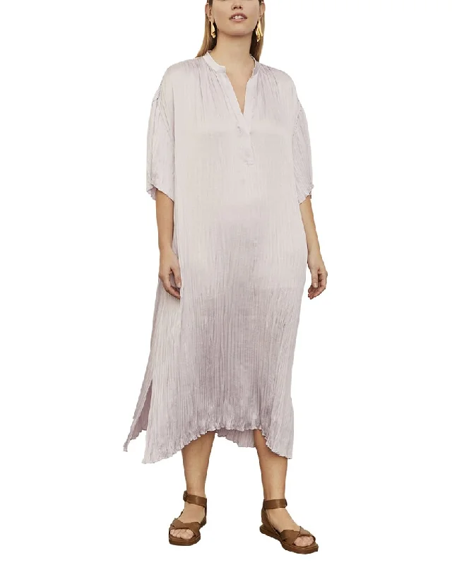 Affordable Luxury Women's Apparel Vince Plus Crushed Band Collar Dress