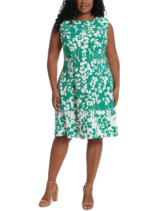 New Season Fashion Preview Sale Petites Womens Cocktail Short Fit & Flare Dress