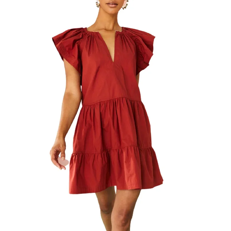 Runway Inspired Wear Kara Dress In Clay