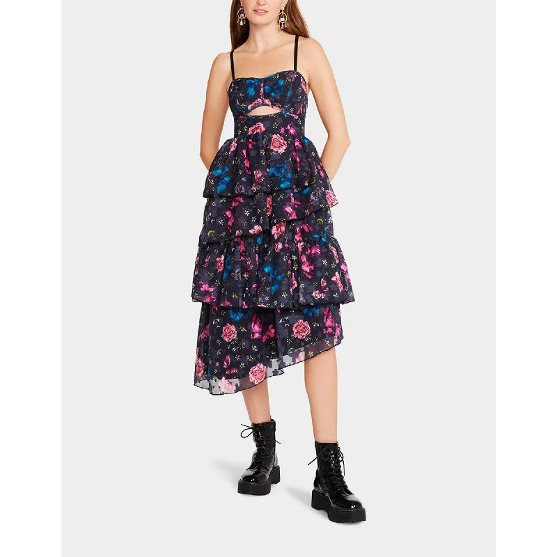 Women's Resort Attire Flora Tulle Dress Black