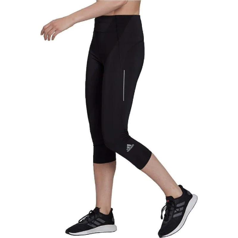 Women's Functional Outdoor Garments adidas Own The Run Womens 3/4 Capri Running Tights - Black