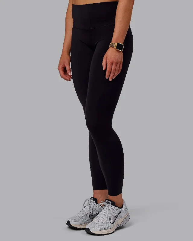 Women's Travel Attire Elixir Bonded Waistband Full Length Leggings - Black