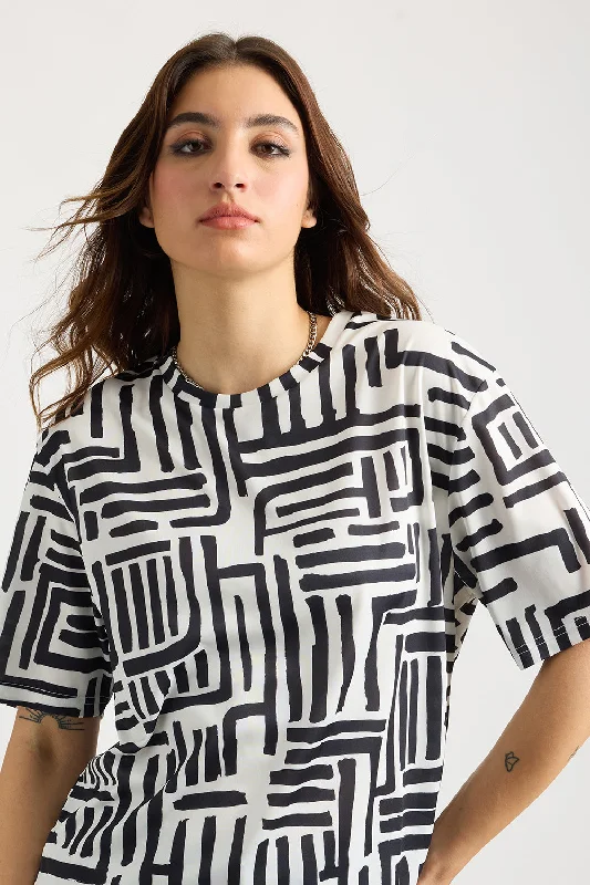 Clothing Sale Printed Women's T-Shirt - Mazes