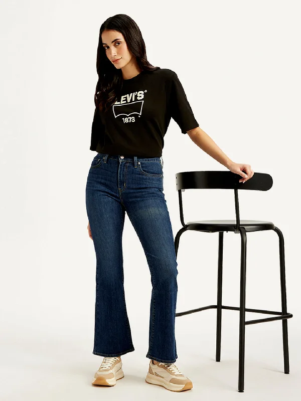 Women's Evening Outfit Women's Mid Rise 726 Slim Flared Fit Indigo Jeans