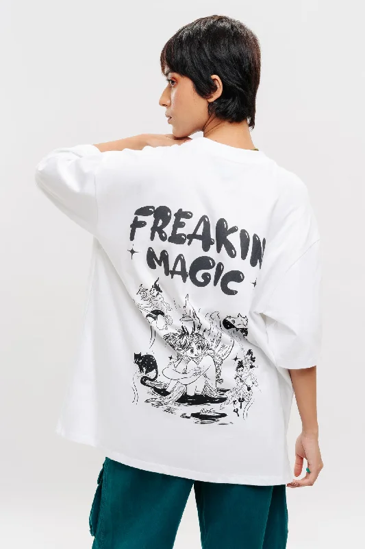 Sale On Clothing Freakins Magic White Tees