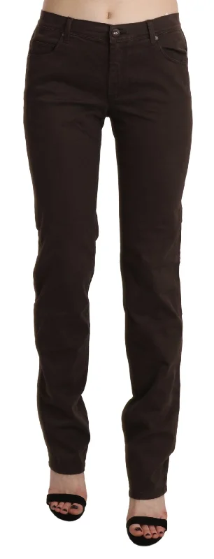 Easygoing Women's Style Ermanno Scervino Mid Waist Skinny Slim Trouser Cotton Women's Jeans Easygoing Women's Style Ermanno Scervino Mid Waist Skinny Slim Trouser Cotton Women's Jeans