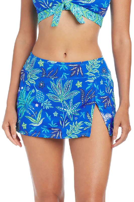 Seasonal Women's Fashion Trends Desert Bloom High-Waisted Swim Skirt