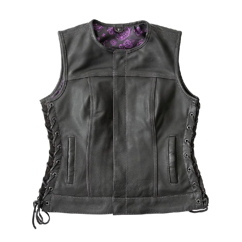 Latest Fashion for Women The Royal women's club-style leather vest - limited edition