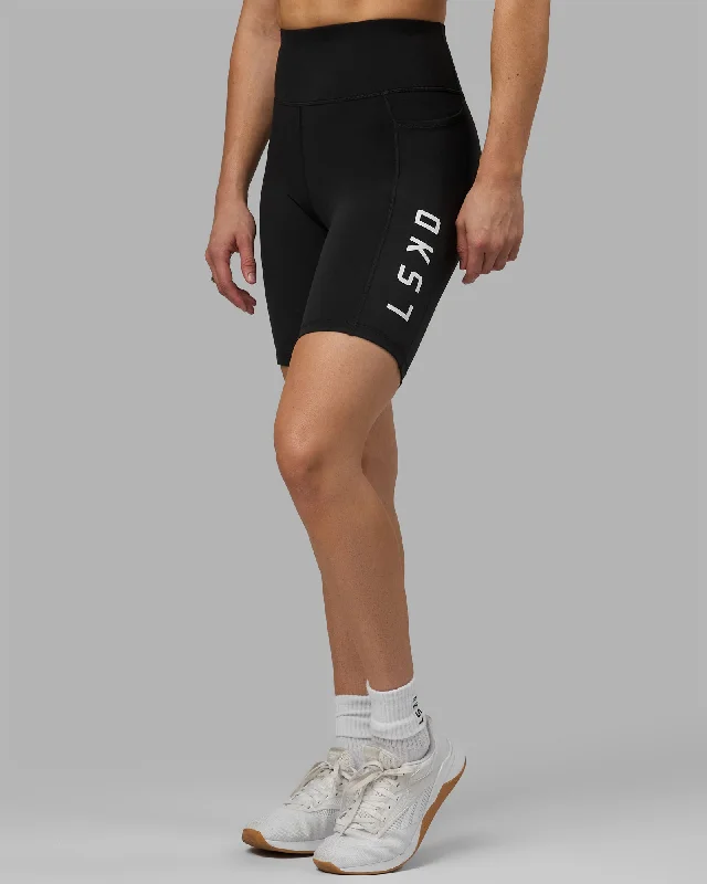 Women's Formal Wear Rep Bike Shorts - Black-White